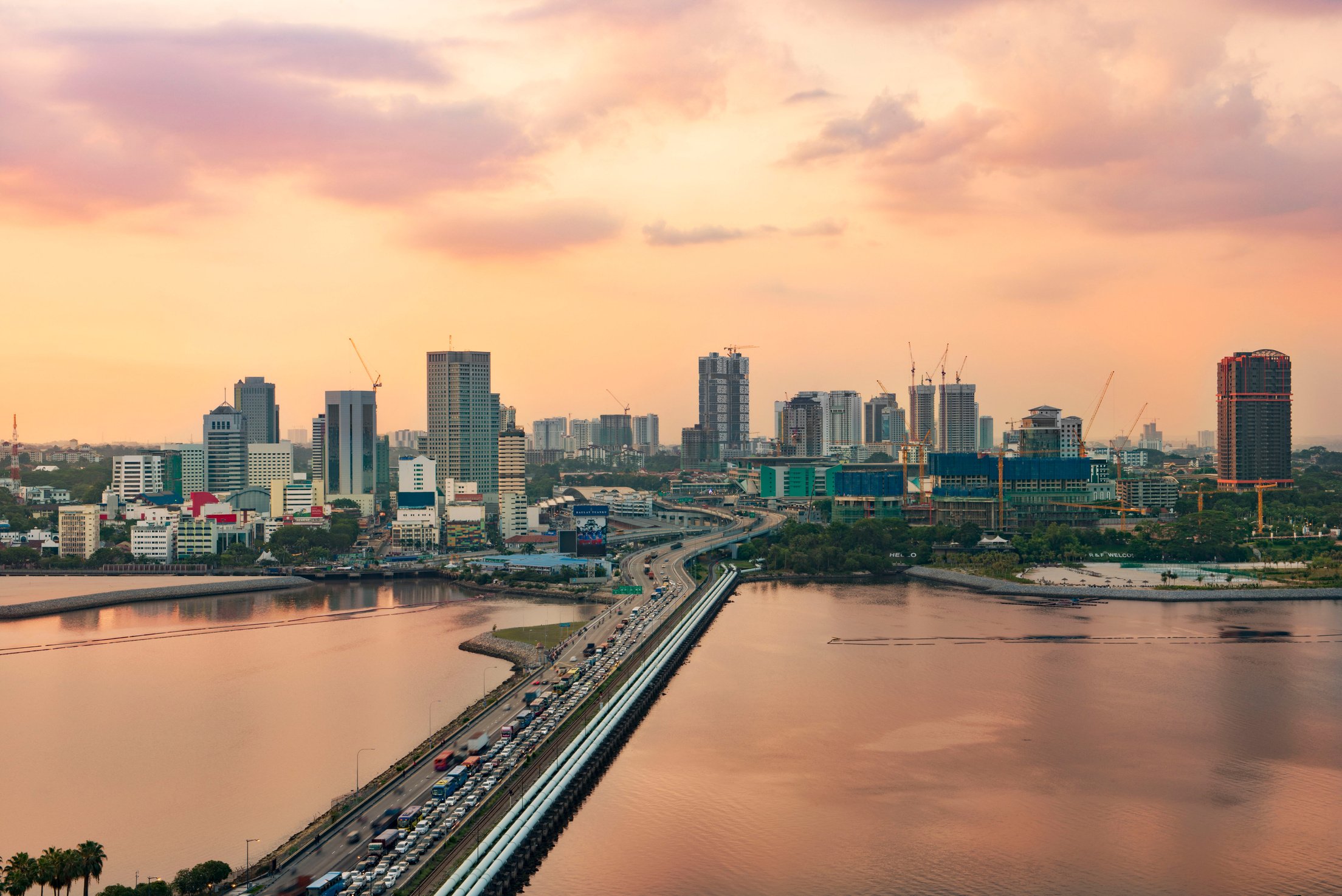 Johor Bahru is one of the biggest city in South Malaysia nearest to Singapore.